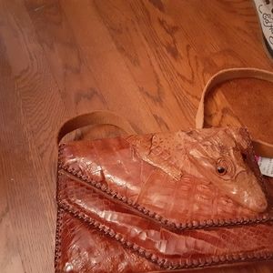 Vintage alligator head bag